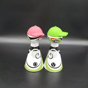 Tuscana Italian Imported Modern Abstract Oil & Vinegar Containers Brighten